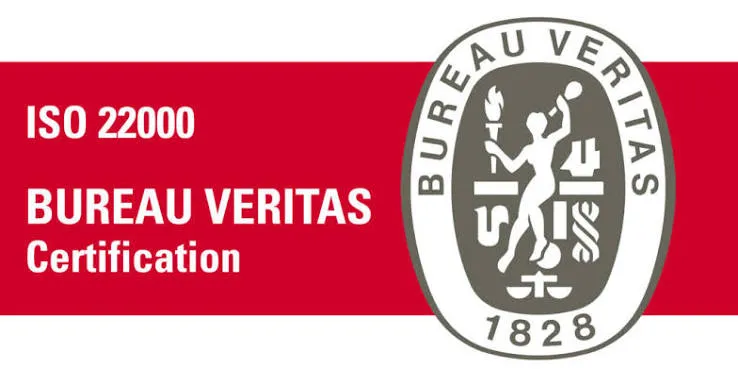 Bureau Veritas ISO 22000 certification mark
